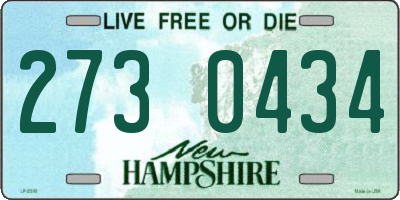 NH license plate 2730434