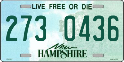 NH license plate 2730436
