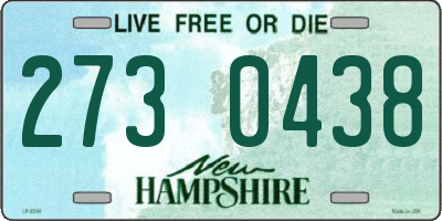 NH license plate 2730438