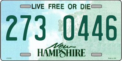 NH license plate 2730446