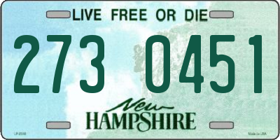 NH license plate 2730451
