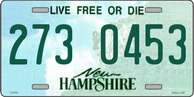 NH license plate 2730453