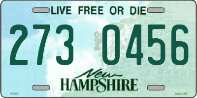 NH license plate 2730456