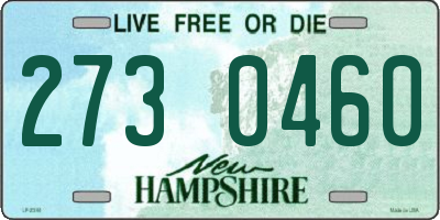 NH license plate 2730460