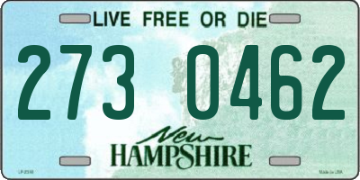 NH license plate 2730462