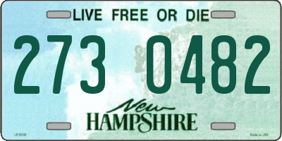 NH license plate 2730482