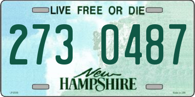 NH license plate 2730487