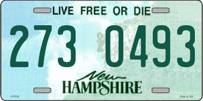 NH license plate 2730493