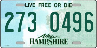 NH license plate 2730496