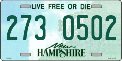 NH license plate 2730502