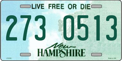 NH license plate 2730513