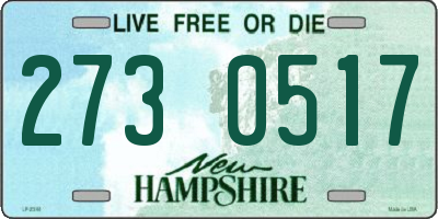 NH license plate 2730517