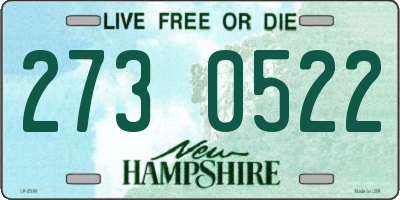 NH license plate 2730522