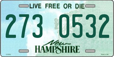 NH license plate 2730532