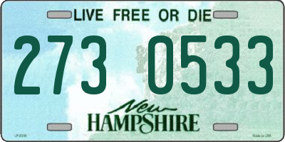 NH license plate 2730533