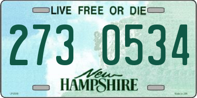 NH license plate 2730534