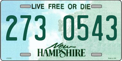 NH license plate 2730543