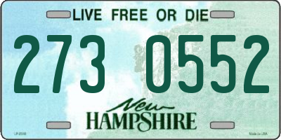 NH license plate 2730552