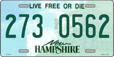 NH license plate 2730562