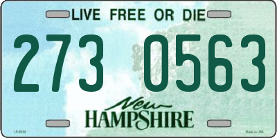 NH license plate 2730563