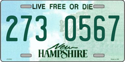 NH license plate 2730567