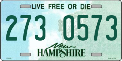 NH license plate 2730573