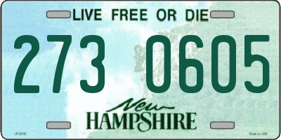 NH license plate 2730605