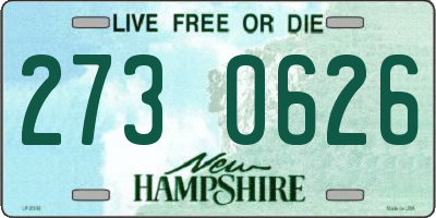 NH license plate 2730626