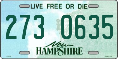 NH license plate 2730635