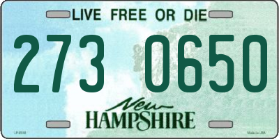 NH license plate 2730650