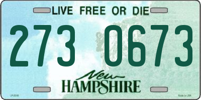 NH license plate 2730673