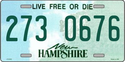 NH license plate 2730676