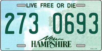 NH license plate 2730693