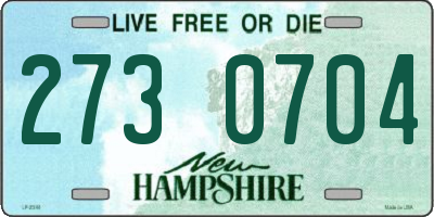 NH license plate 2730704