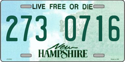 NH license plate 2730716