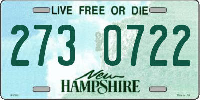 NH license plate 2730722