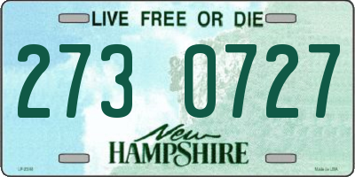 NH license plate 2730727