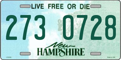 NH license plate 2730728