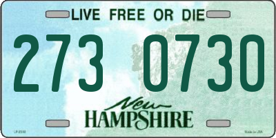 NH license plate 2730730
