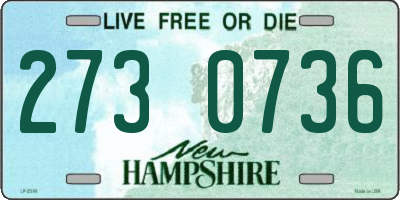 NH license plate 2730736