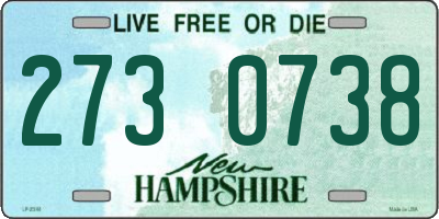 NH license plate 2730738