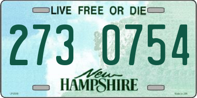 NH license plate 2730754