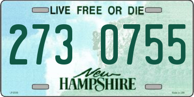 NH license plate 2730755