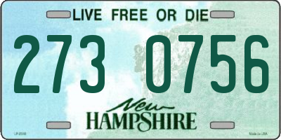 NH license plate 2730756