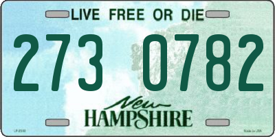 NH license plate 2730782