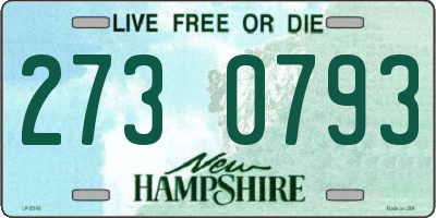 NH license plate 2730793