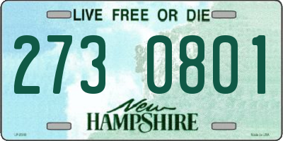 NH license plate 2730801