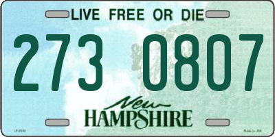 NH license plate 2730807
