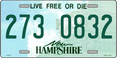 NH license plate 2730832