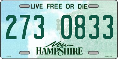 NH license plate 2730833
